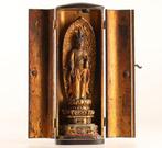 Butsudan - Goud, Hout, Heel fijn Guanyin (Kannon), Antiek en Kunst