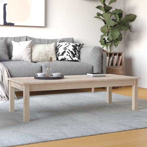 vidaXL Salontafel 110x50x30 cm massief grenenhout, Huis en Inrichting, Tafels | Salontafels, 100 tot 150 cm, Nieuw, Grenenhout