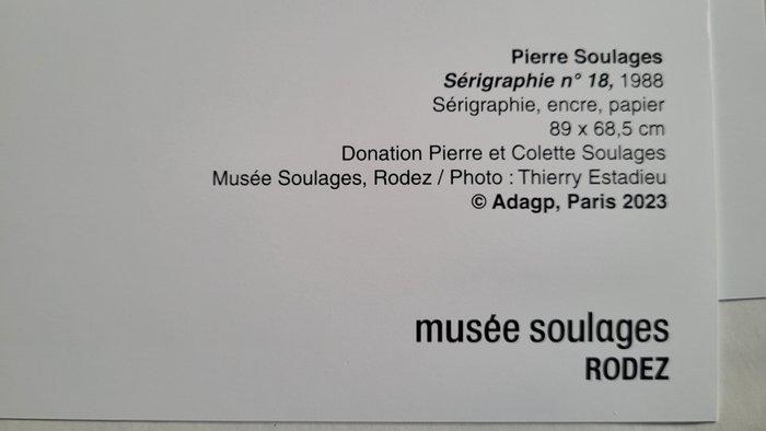 Pierre Soulages (1919-2022), - Affiche Sérigraphie N°18, Antiek en Kunst, Antiek | Overige Antiek