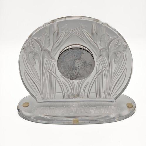 Klok - Lalique - Kristal - 1980-1990, Antiek en Kunst, Curiosa en Brocante