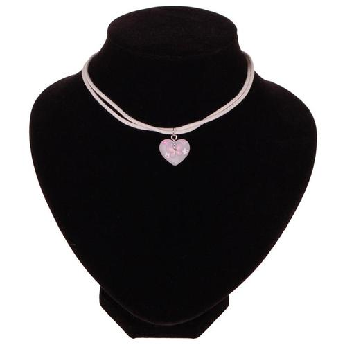 Ketting hartje wit NIEUW, Sieraden, Tassen en Uiterlijk, Kettingen, Wit, Nieuw, Ophalen of Verzenden