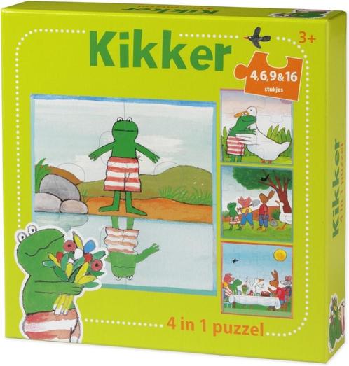 De Wereld van Kikker - 4 in 1 Puzzel | Bambolino Toys -, Kinderen en Baby's, Speelgoed | Kinderpuzzels, Nieuw, Verzenden
