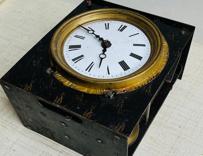 Klok (3) - messing, ijzer, emaille. - 1850-1900 - Mini, Antiek en Kunst, Antiek | Klokken