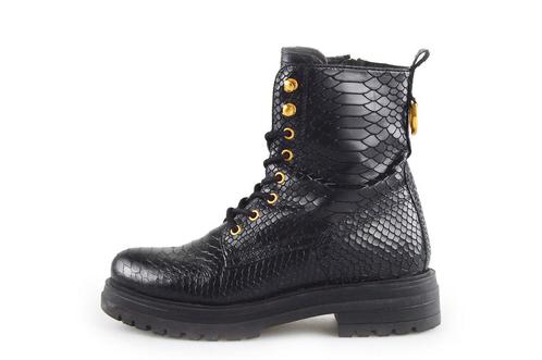 Omoda Veterboots in maat 38 Zwart | 10% extra korting, Kleding | Dames, Schoenen, Zwart, Zo goed als nieuw, Overige typen, Verzenden