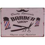 Metalen Plaatje - Barber Shop - Daily Specials - 20x30cm NIE, Huis en Inrichting, Ophalen of Verzenden, Nieuw