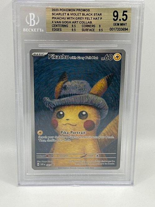 Pokémon - 1 Graded card - Pikachu van Gogh - BGS 9.5, Hobby en Vrije tijd, Verzamelkaartspellen | Pokémon