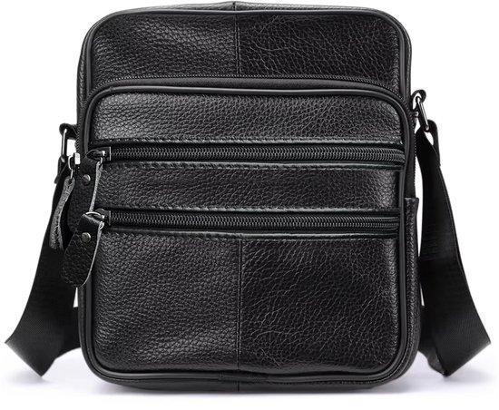 THL Design Leren Schoudertas Heren  Dames Kleine tas, Sieraden, Tassen en Uiterlijk, Tassen | Schoudertassen, Zwart, Nieuw, Overige merken