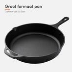 2dekans | Ocina Gietijzeren pan – ø30,5cm - Skillet -, Huis en Inrichting, Ophalen of Verzenden, Zo goed als nieuw