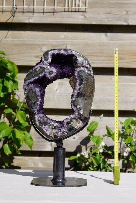 amethist Kristalcluster - Hoogte: 44 cm - Breedte: 18 cm-, Verzamelen, Mineralen en Fossielen