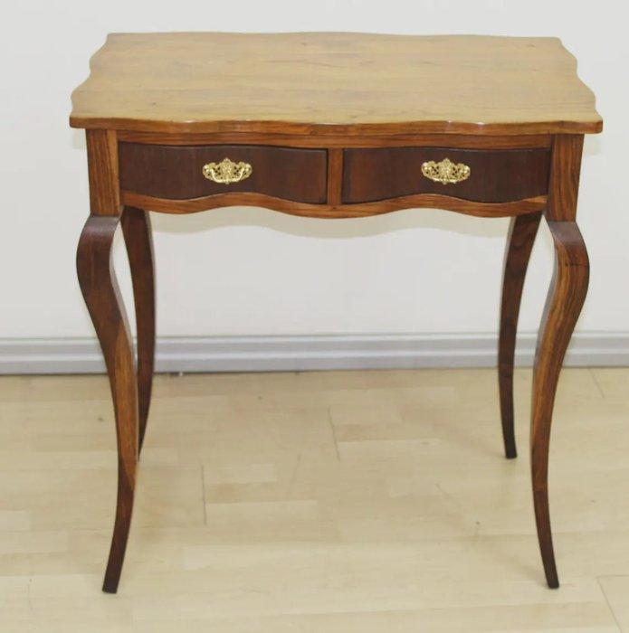 Tavolo consolle - Stile Luigi XV in legno massello di olmo e, Antiek en Kunst, Antiek | Overige Antiek