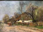 Gertrud Staats (1859-1938) - De boerderij, de boer en het, Antiek en Kunst, Kunst | Schilderijen | Klassiek