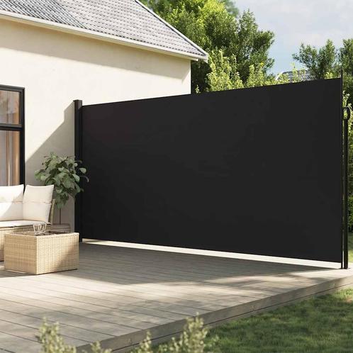 vidaXL Windscherm uittrekbaar 200x500 cm zwart, Tuin en Terras, Zonneschermen, Nieuw, Verzenden