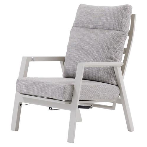 Barolo lounge tuinstoel verstelbaar aluminium latte, Tuin en Terras, Tuinstoelen, Nieuw, Aluminium, Ophalen of Verzenden