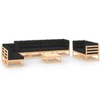 vidaXL 9-delige Loungeset met kussens massief grenenhout, Tuin en Terras, Tuinsets en Loungesets, Verzenden, Nieuw, Loungeset