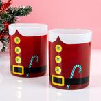 Kerstman whiskeyglas (set van 2), Verzenden, Nieuw