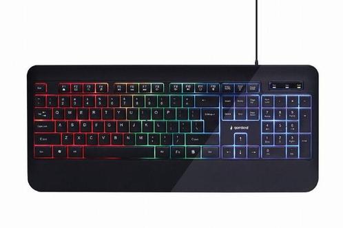 Gembird Rainbow Backlight Toetsenbord-KB-UML-03 (PC) NIEUW, Computers en Software, Toetsenborden, Nieuw, Ophalen of Verzenden
