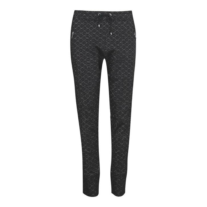 MAC • Future 2.0 broek zwart zilver • 38, Kleding | Dames, Broeken en Pantalons, Zwart, Nieuw, Maat 38/40 (M), Verzenden