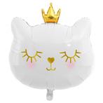 Folie ballon Cat Princess zwart, wit of roze, Dieren en Toebehoren, Katten-accessoires, Nieuw, Verzenden