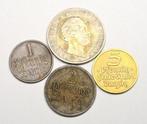 Germany, Sachsen & Poland Danzig Lot of 4 x coins 1842/1937, Postzegels en Munten, Munten | Europa | Niet-Euromunten