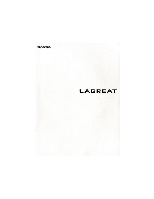 1999 HONDA LAGREAT BROCHURE JAPANS, Boeken, Auto's | Folders en Tijdschriften, Honda