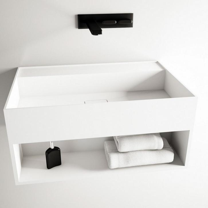 Fontein Ideavit Solidbliss 60x40x28 cm Solid Surface, Doe-het-zelf en Verbouw, Sanitair, Ophalen of Verzenden