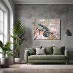 Kleurige kameleon - premium print op Dibond paneel, Verzenden, Nieuw