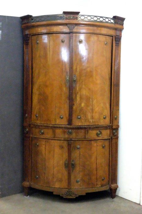 Hoekkast - mahonie en Eikenhout, Antiek en Kunst, Antiek | Overige Antiek