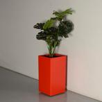 Gebruikte plantenbak met nieuwe kunstplant, rood, 40 x 40 x, Ophalen of Verzenden