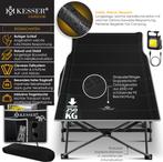 Veldbed - 1 Persoons - Kampeerbed - Stretcher - Zwart - KESS, Verzenden, Nieuw