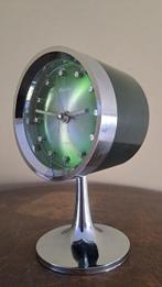 Bureauklok - Rhythm, Japan Space Age Chroom/Kunststof -