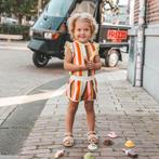 Your Wishes  Multi stripes ruffle shirt Maat 128, Kinderen en Baby's, Kinderkleding | Maat 128, Meisje, Nieuw, Ophalen of Verzenden
