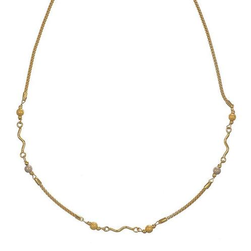 Halsketting - 18 karaat Geel goud, Witgoud, Sieraden, Tassen en Uiterlijk, Kettingen