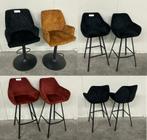 Online veiling: barkrukken, barstoelen stoffen bekleding, Huis en Inrichting, Gebruikt