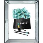 Paris Tas Turquoise Bloemen 50x60x4.5cm, Huis en Inrichting, Nieuw, Ophalen of Verzenden