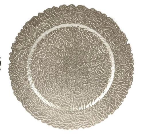 Onderbord barok zilver – 33 cm rond decoratief, Hobby en Vrije tijd, Knutselen, Nieuw, Ophalen of Verzenden