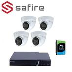 4 Megapixel IP set met 4 Turret Dome's camera's + 1TB HDD