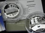 Frankreich 50 Euro 2014 zilver Le Normandie Pp nur 193 Ex..., Postzegels en Munten, Verzenden