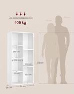 Boekenkast 7 Vakken – Verticaal of Horizontaal 24x50x106 cm, Huis en Inrichting, Kasten | Boekenkasten, Verzenden, Nieuw