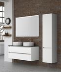 CITY / Hoogglans wit GREEPLOOS Badmeubel Met Waskom 120 Cm (
