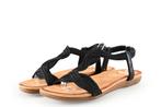 Sub55 Sandalen in maat 38 Zwart | 10% extra korting, Kleding | Dames, Verzenden, Zwart, Sandalen of Muiltjes, Sub55
