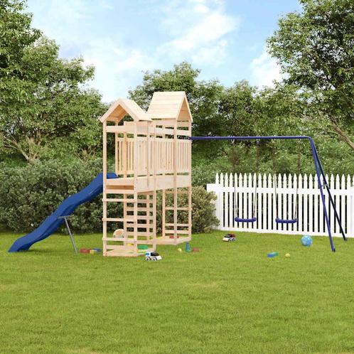 vidaXL Speelhuis massief grenenhout, Kinderen en Baby's, Speelgoed | Buiten | Speeltoestellen, Nieuw, Verzenden
