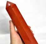 Red Jaspis Large Fine Red Jasper Point - Hoogte: 25.3 cm -, Verzamelen, Mineralen en Fossielen