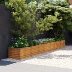 vidaXL Plantenbak verhoogd 386x50x36 cm cortenstaal, 100 cm of meer, Verzenden, Nieuw, Metaal