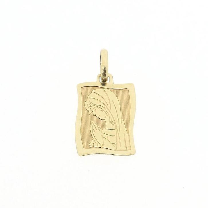 Hanger met portret van Maria (Hanger of bedel), Sieraden, Tassen en Uiterlijk, Bedels, Gebruikt, Overige merken, Goud, Ophalen of Verzenden