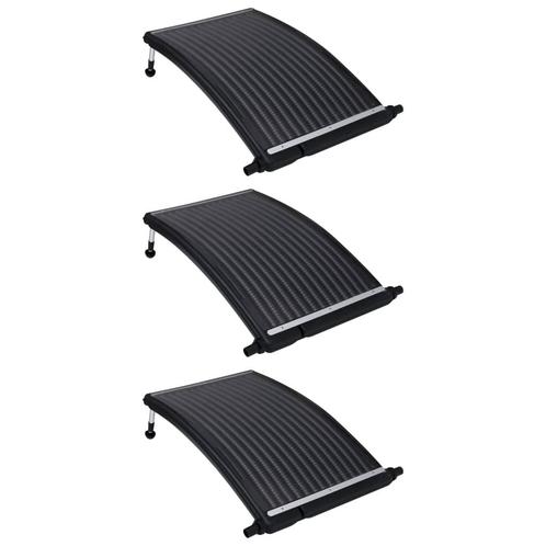 vidaXL Zwembadverwarmingspaneel solar 3 st gebogen 110x65 cm, Tuin en Terras, Zwembad-toebehoren, Nieuw, Verzenden