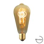E27 LED lamp | Edison | 4 watt | 2000K extra warm dimbaar, Nieuw, E27 (groot), Sfeervol, Led-lamp