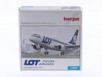 Schaal 1:500 Herpa 515108 LOT - Polish Airlines Embraer E..., Ophalen of Verzenden, Zo goed als nieuw