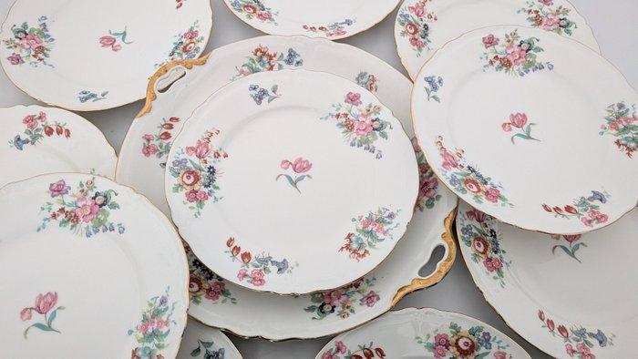 Limoges, Bernardaud & Co. Limoges - Dessertservies (11) -, Antiek en Kunst, Antiek | Meubels | Tafels
