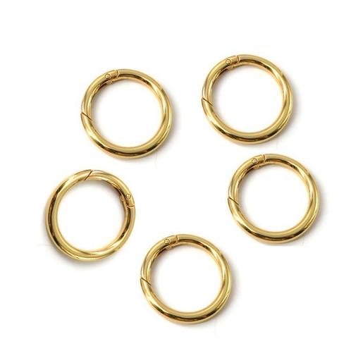 O-ring met veersluiting - 20mm - Goud, Hobby en Vrije tijd, Kralen en Sieraden maken, Overige typen, Nieuw, Ophalen of Verzenden