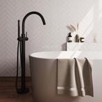 Brauer Black Carving Vrijstaande Vrijstaand Badmengkraan -, Doe-het-zelf en Verbouw, Sanitair, Ophalen of Verzenden, Nieuw